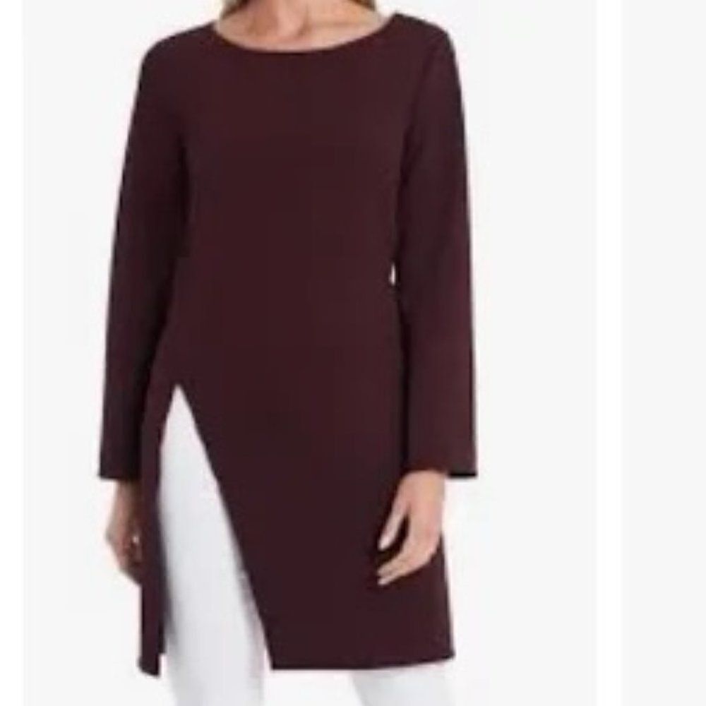Vince Camuto Long sleeves Ponte side slit tunic, size M